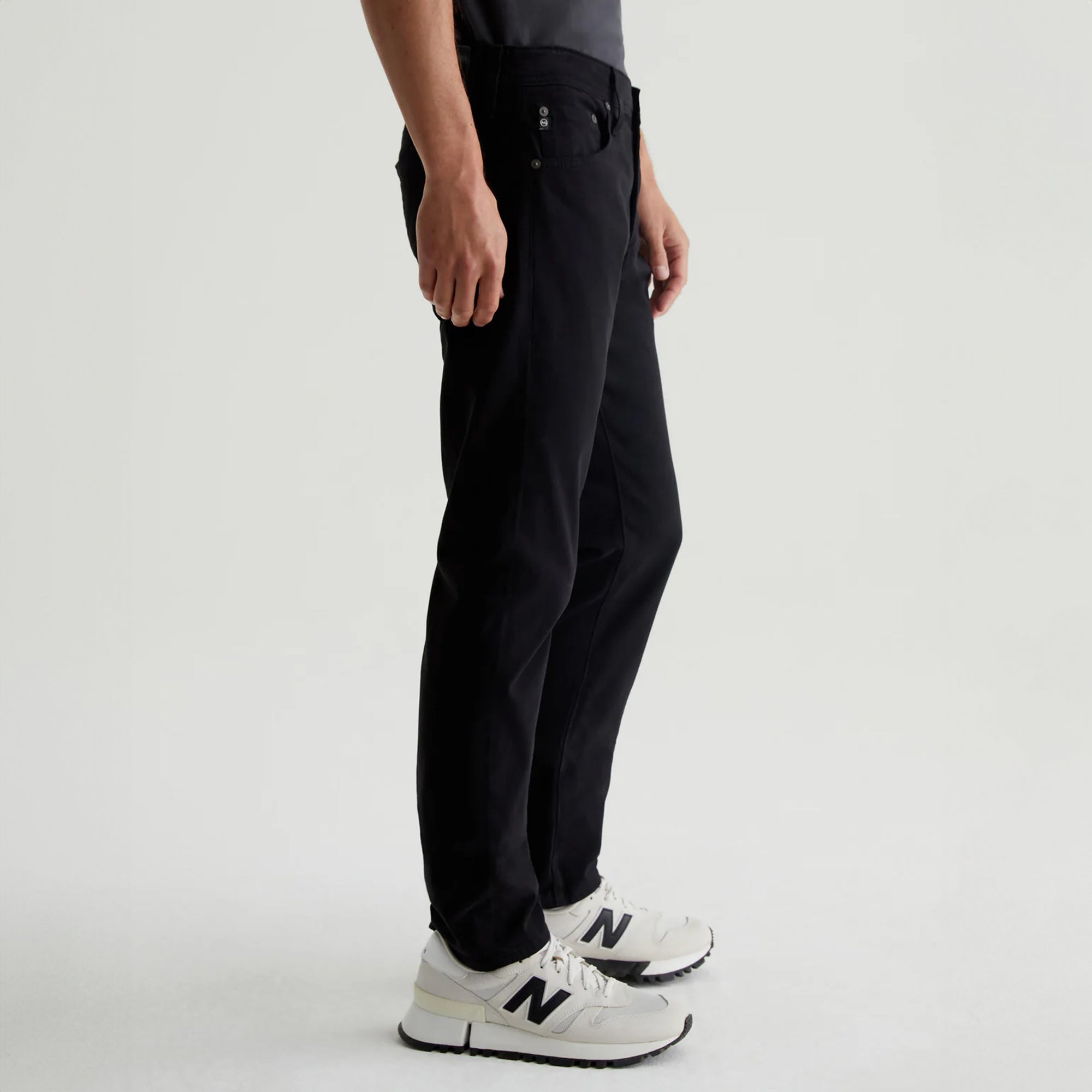 Super Black Modern Slim Tellis Sueded Pants - AG