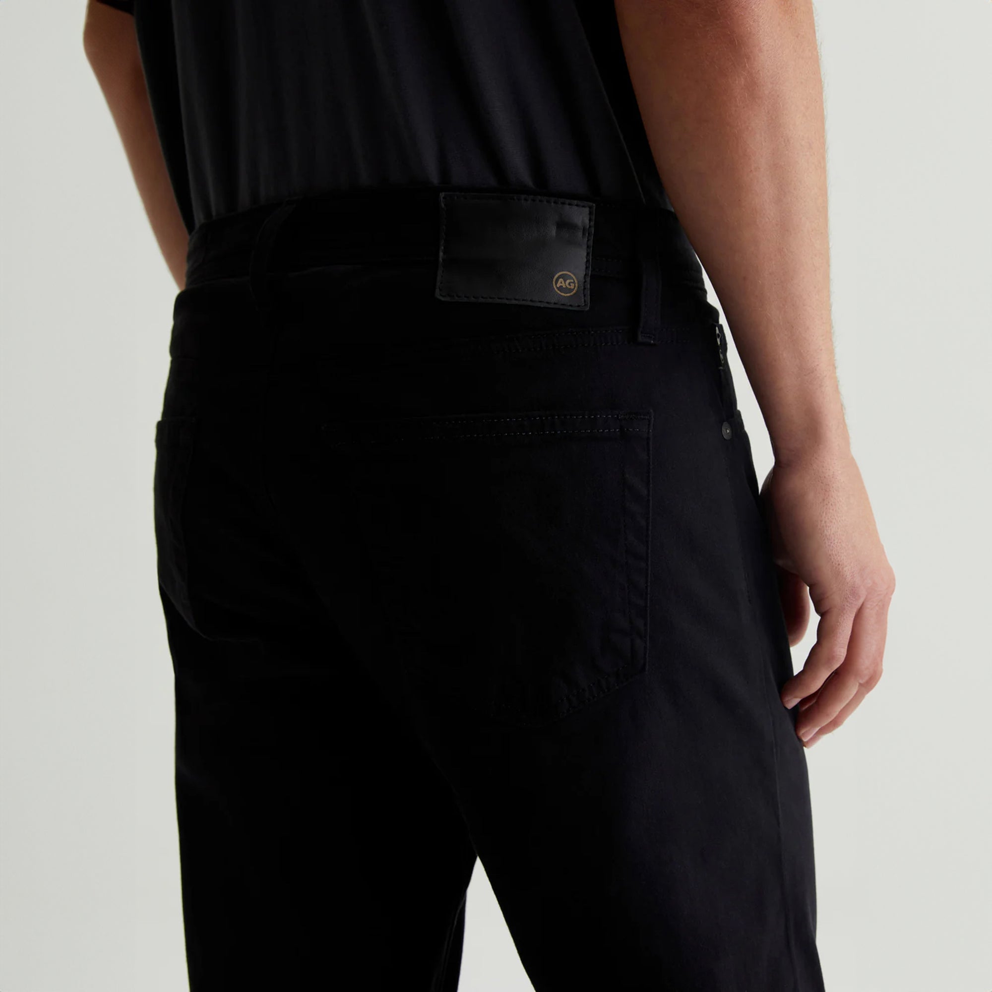 Super Black Modern Slim Tellis Sueded Pants - AG