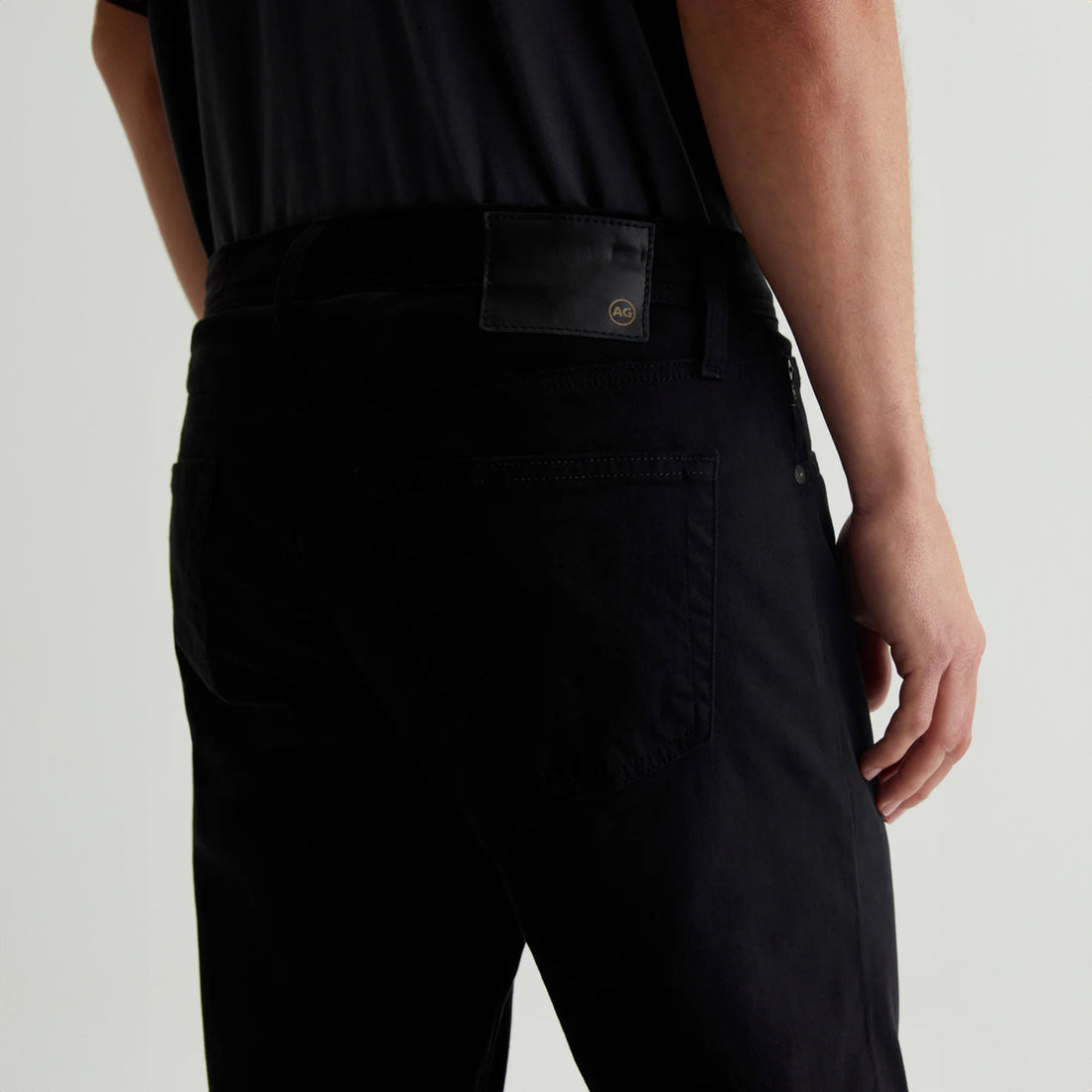 Super Black Modern Slim Tellis Sueded Pants - AG