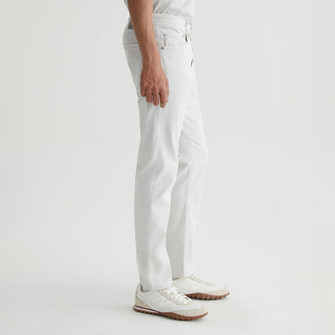 Sulfur Silver Smoke (Oyster) Sueded Tellis Modern Slim Fit Pants - AG Jeans