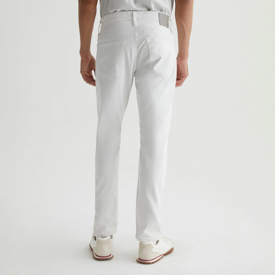Sulfur Silver Smoke (Oyster) Sueded Tellis Modern Slim Fit Pants - AG Jeans