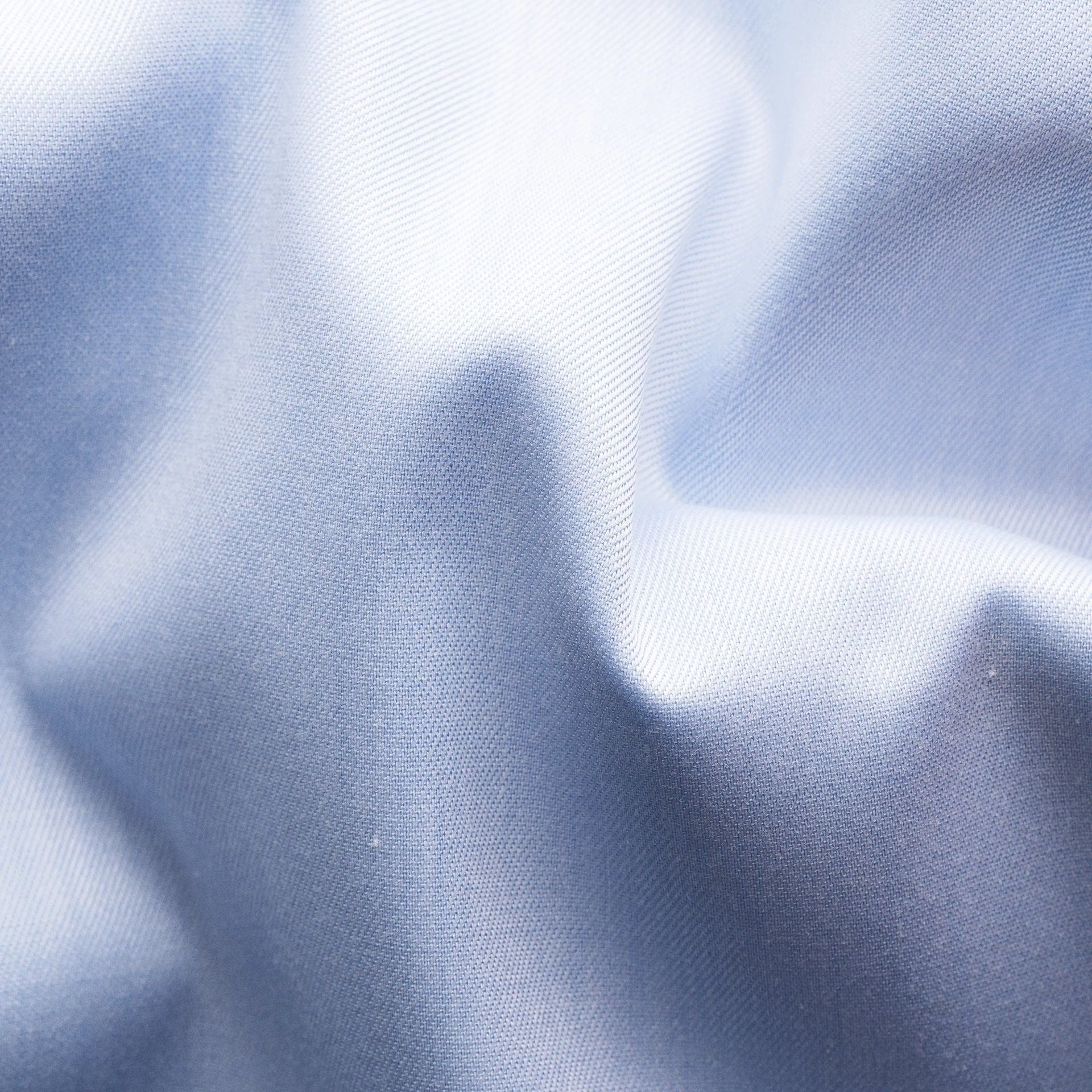 Light Blue Geometric Effect Contrast Signature Twill Slim Fit Shirt - ETON