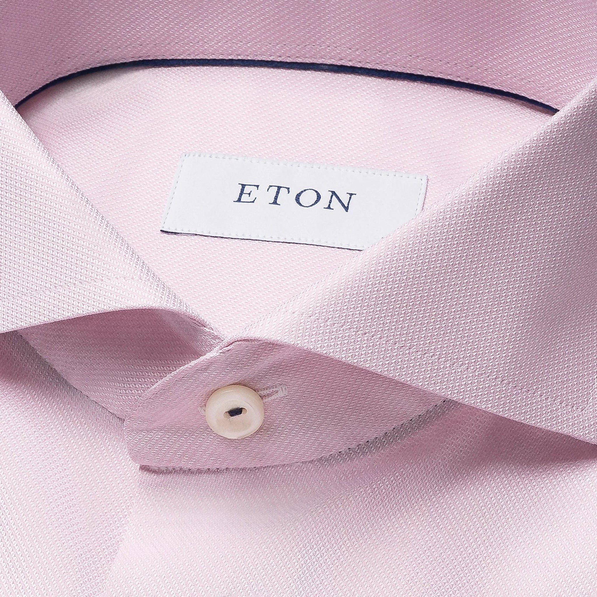 Pink Semi-Solid Signature Dobby Contemporary Fit Shirt - ETON
