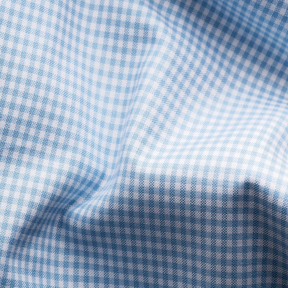 Light Blue Check Signature Oxford Contemporary Fit Shirt - ETON