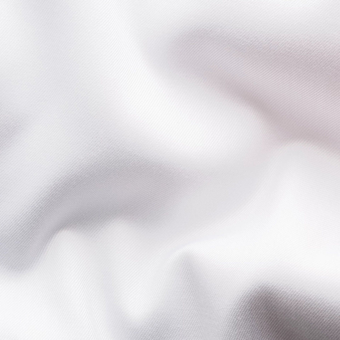 White Solid Geometric Effect Signature Twill Slim Fit Shirt