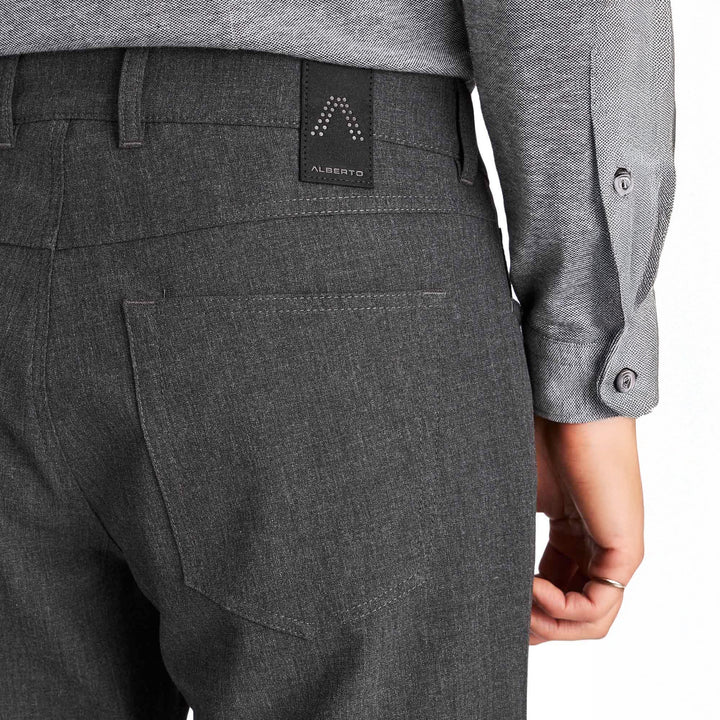 PIPE Ceramica Bankers Grey Five Pocket Dress Pants - Alberto