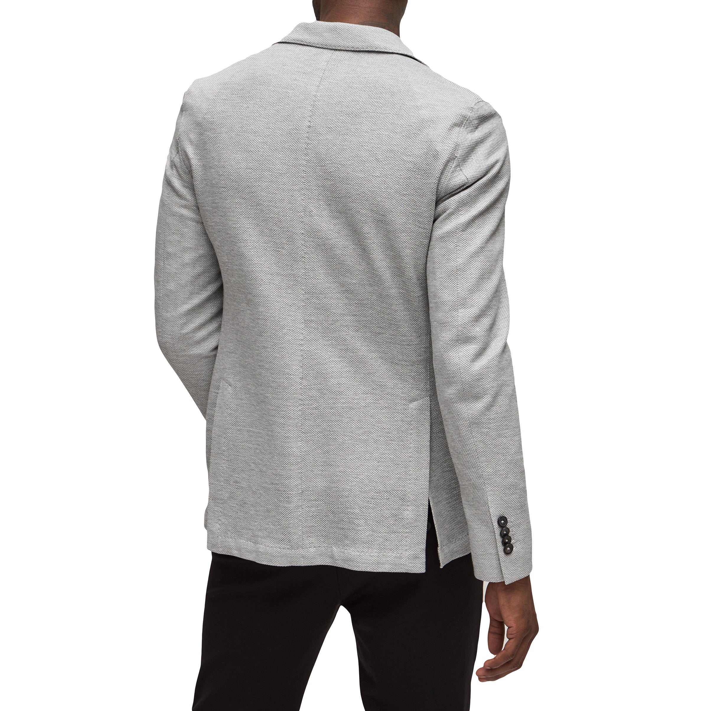 Ice Gray Linen-Cotton Jersey Unconstructed Sport Jacket - L.B.M 1911