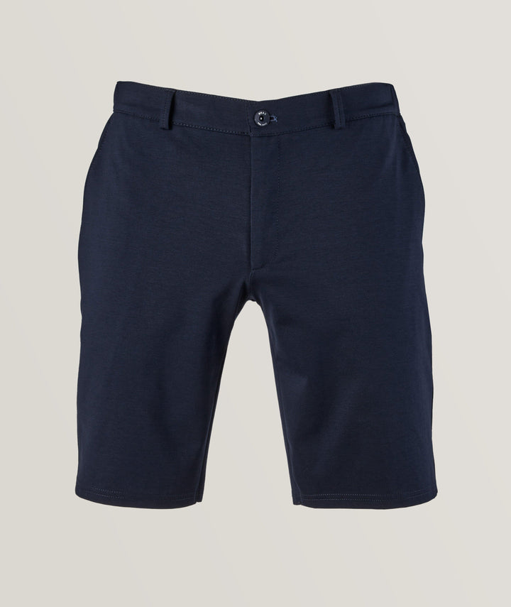 Blue Silvio Slim Fit Jersey Stretch Shorts - Brax