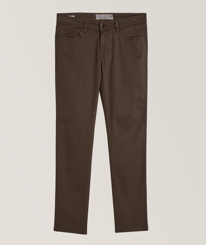 Brown Rubens Cotton Twill Five Pocket Pants - Re-Hash - Boutique Jacques International