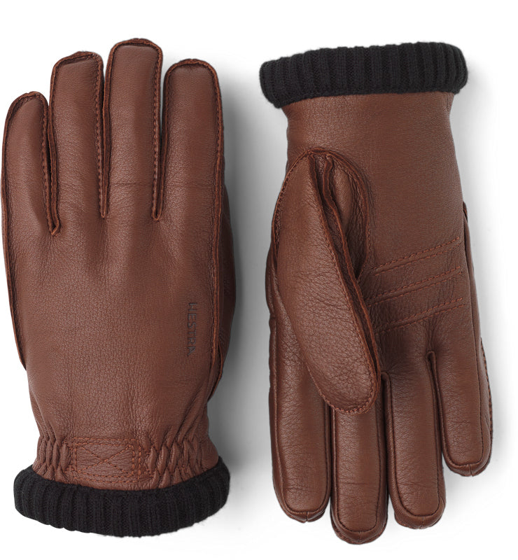 Chocolate Brown Deerskin Primaloft Leather Gloves - Hestra - Boutique Jacques International