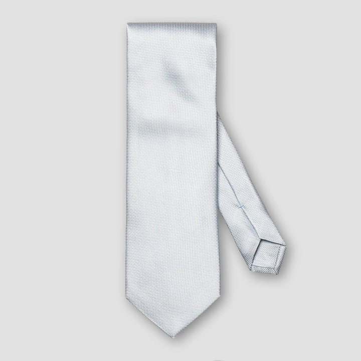 Light Blue Herringbone Woven Silk Tie - ETON
