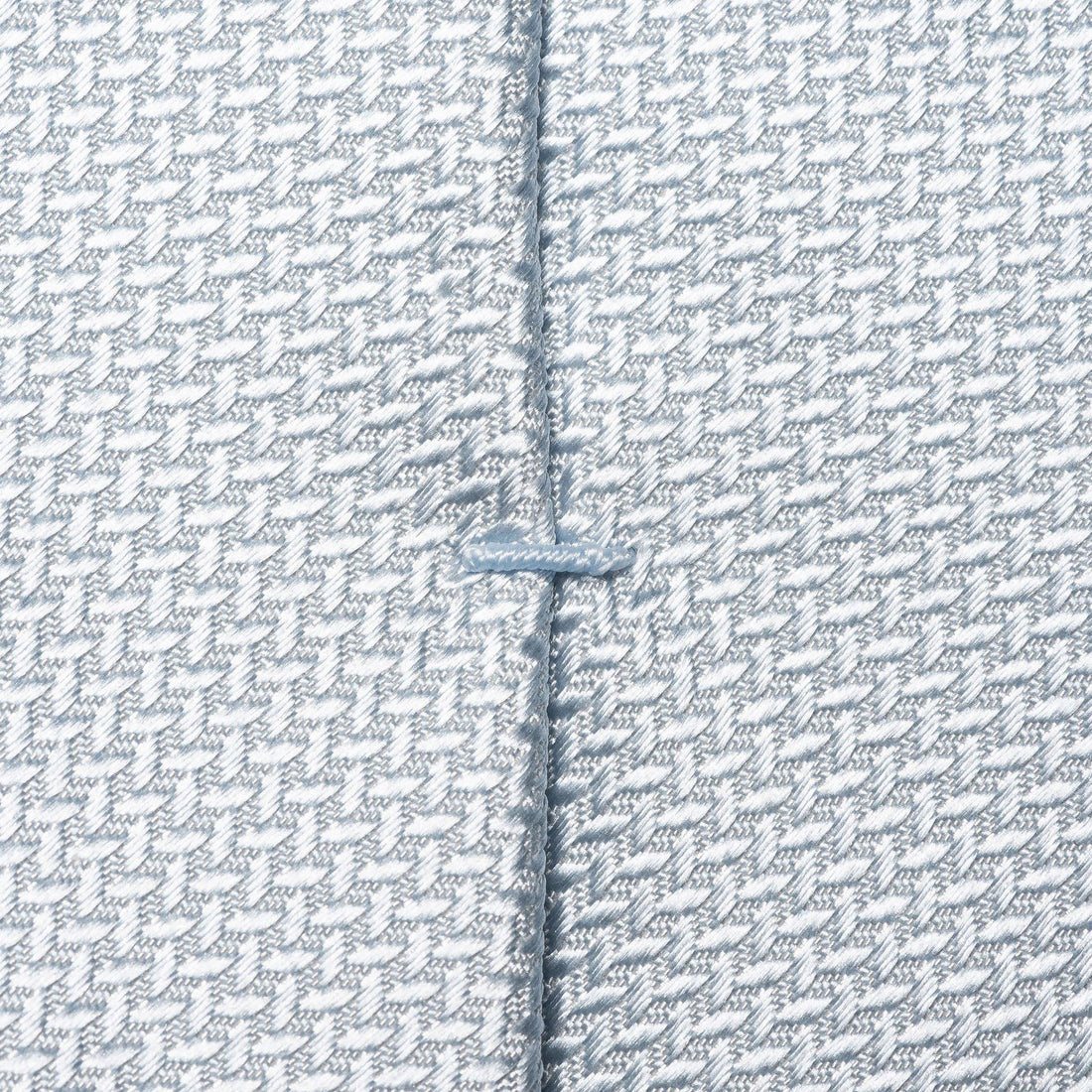 Light Blue Herringbone Woven Silk Tie - ETON - Boutique Jacques International