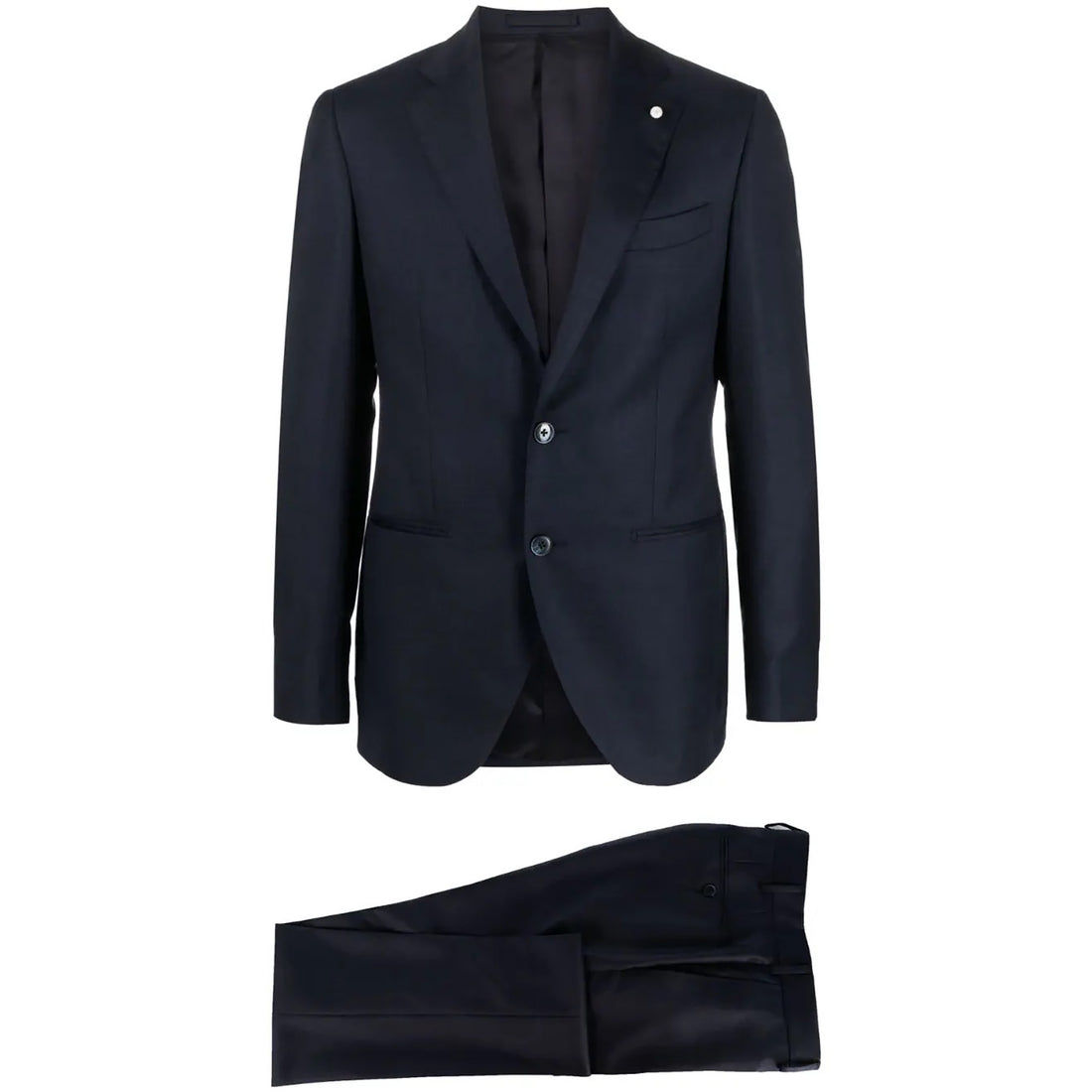 Blue Neat Mantua Contemporary Fit Suit - Luigi Bianchi - Boutique Jacques International