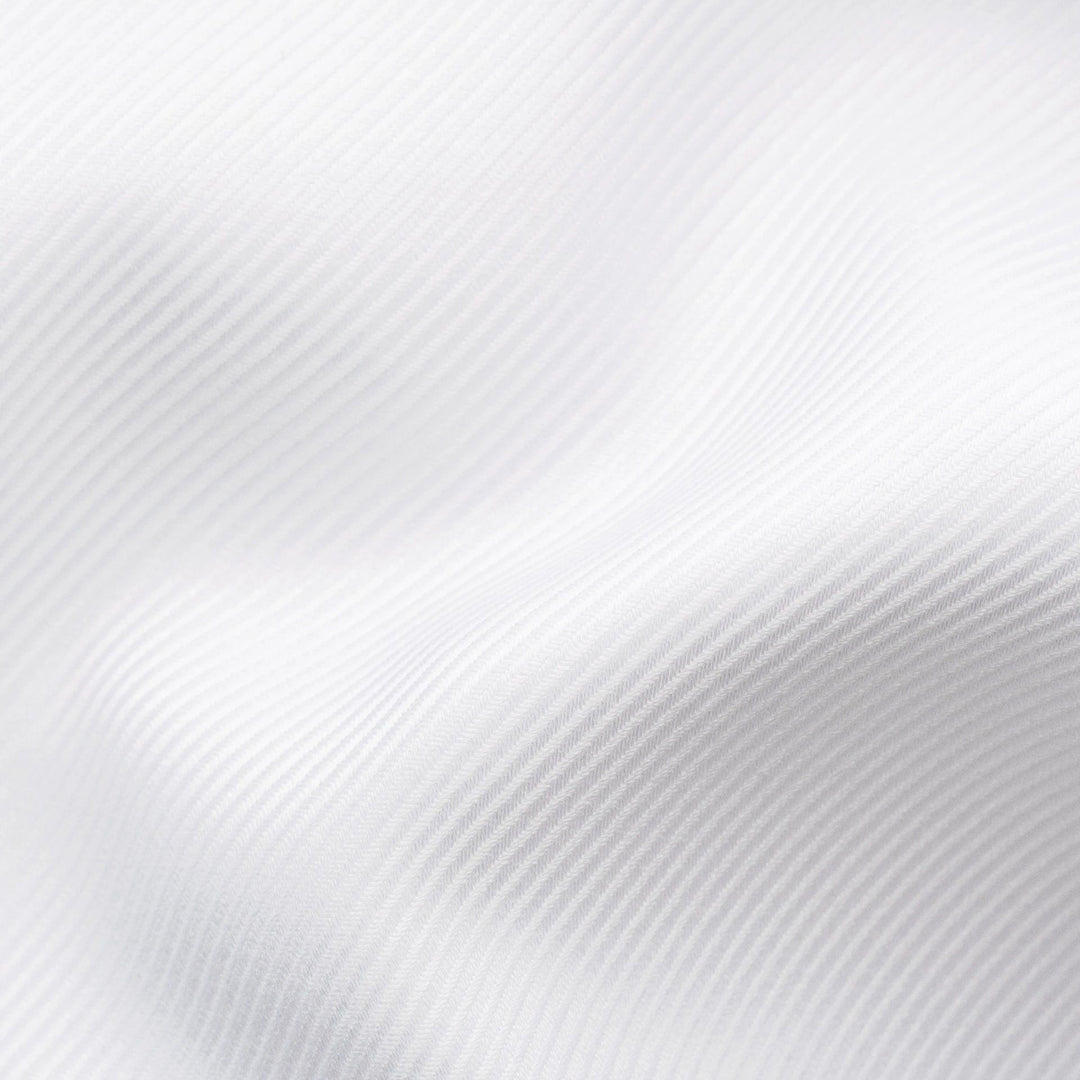 White Textured Twill Contemporary Fit Shirt w/ Geometric Effect Contrast - ETON - Boutique Jacques International