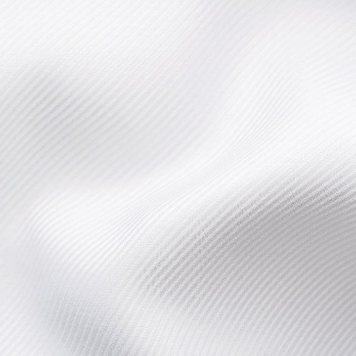 White Textured Twill Contemporary Fit Shirt w/ Geometric Effect Contrast - ETON - Boutique Jacques International