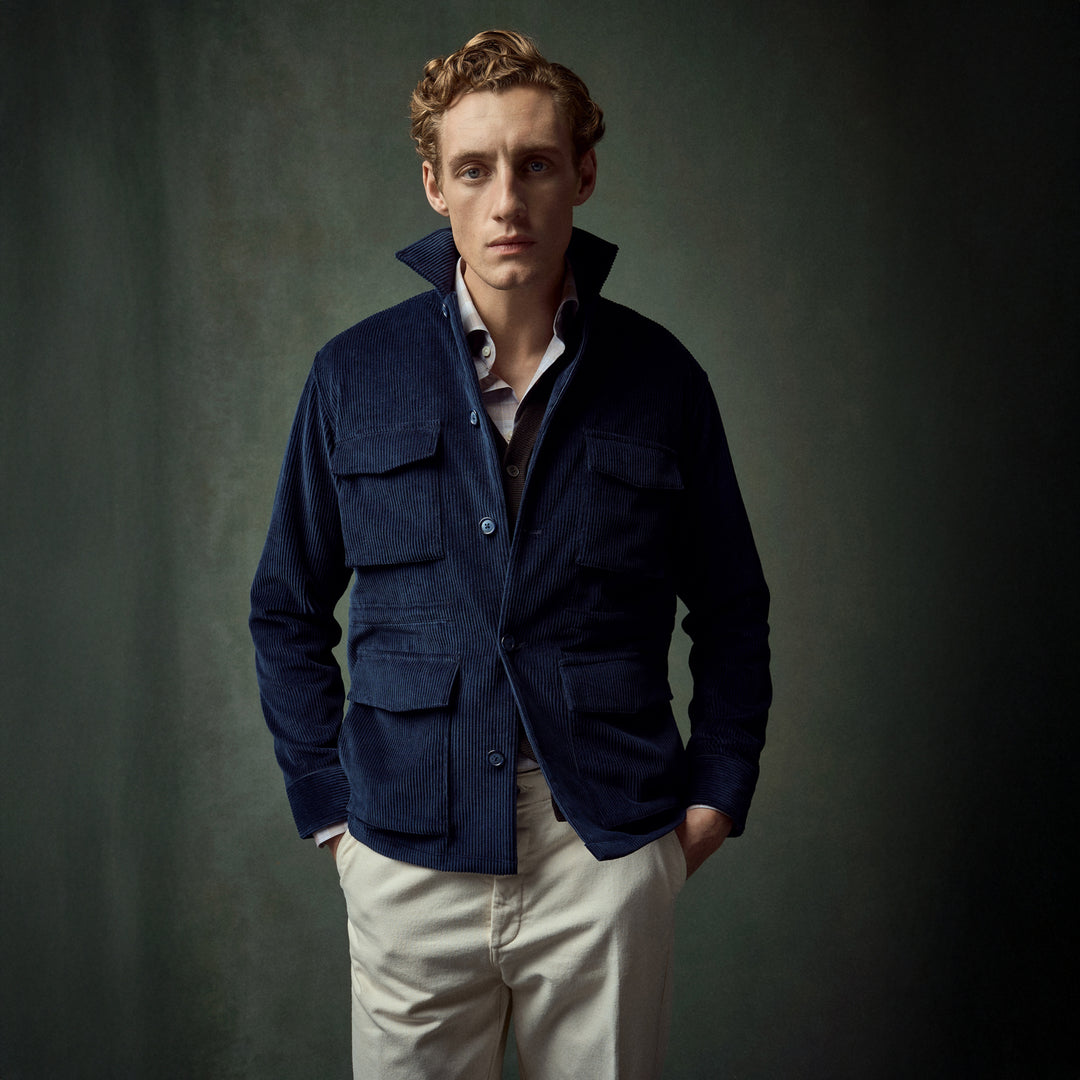 Gray Solid Merino Wool Slim Fit Shirt - ETON