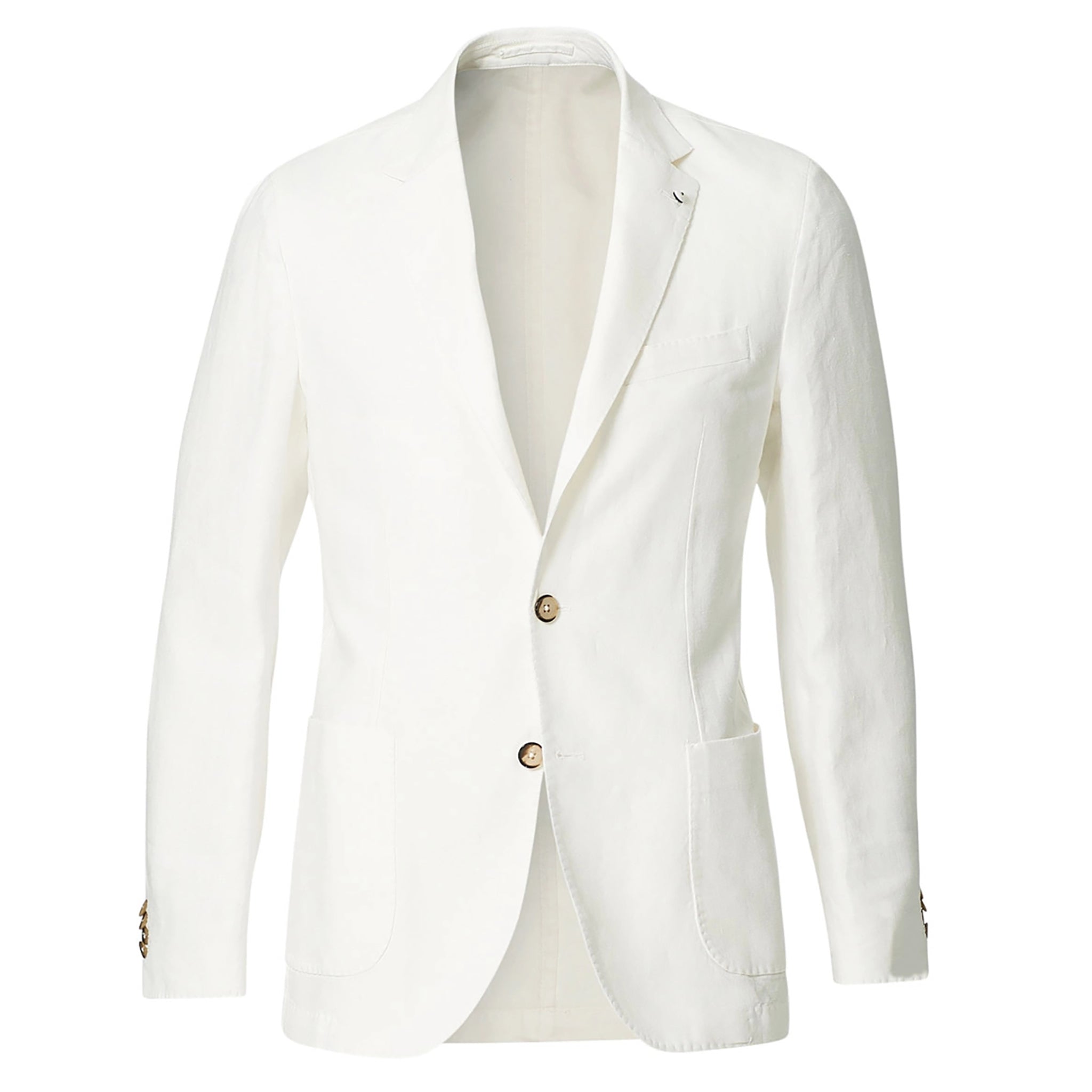 White Cotton L.B.M 1911 Sport Coat - Boutique Jacques International