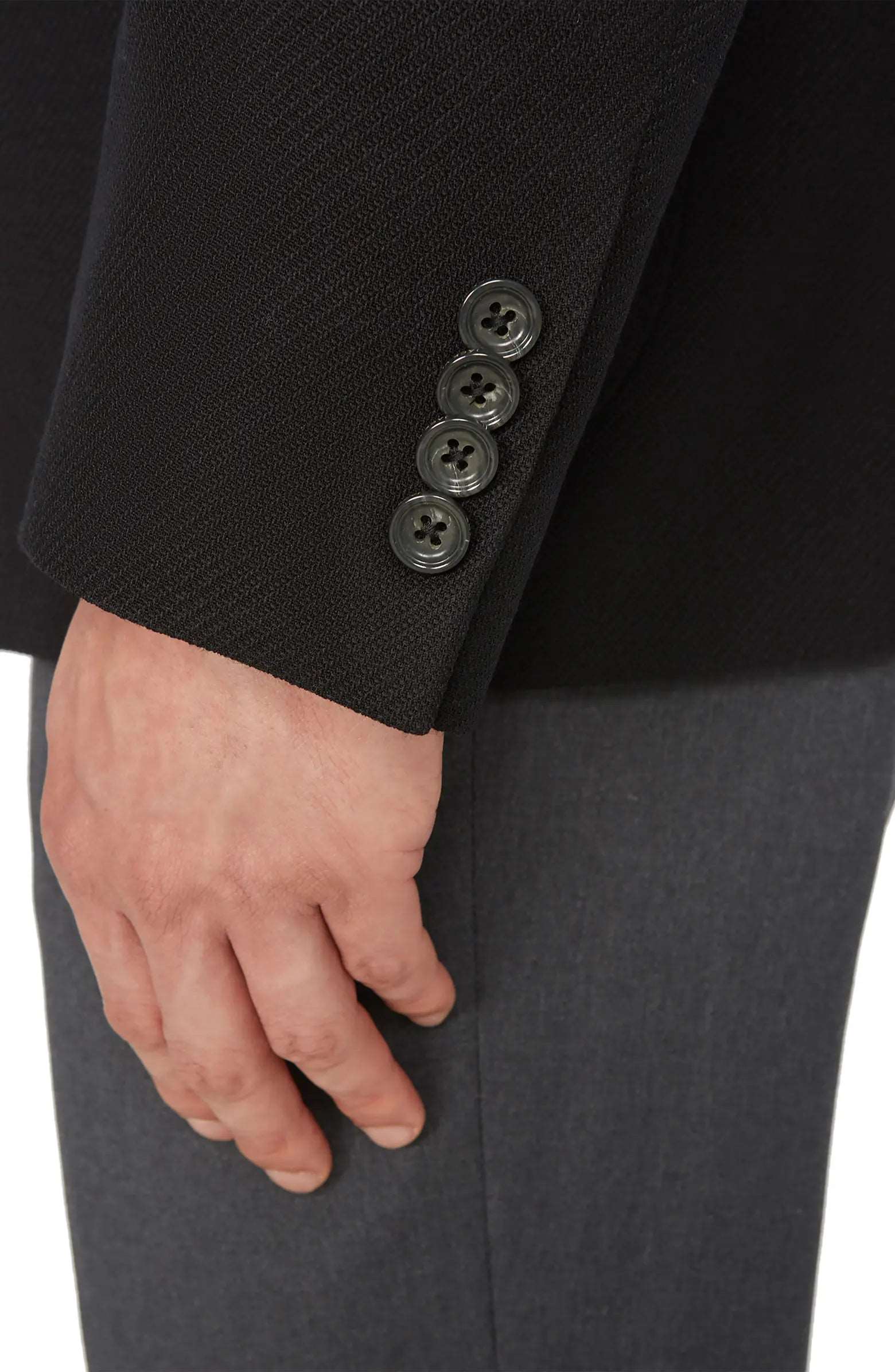 Black Comfortwear Queens Contemporary Fit Unconstructed Knit Sport Coat - Jack Victor