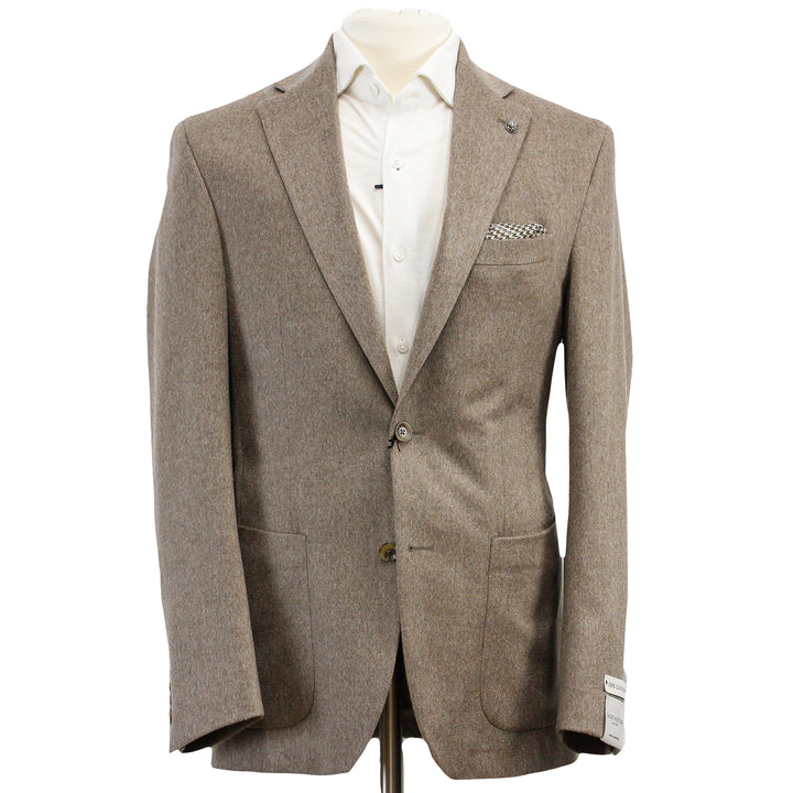 Hazelnut Cashmere Delta Contemporary Fit Sport Jacket - Jack Victor