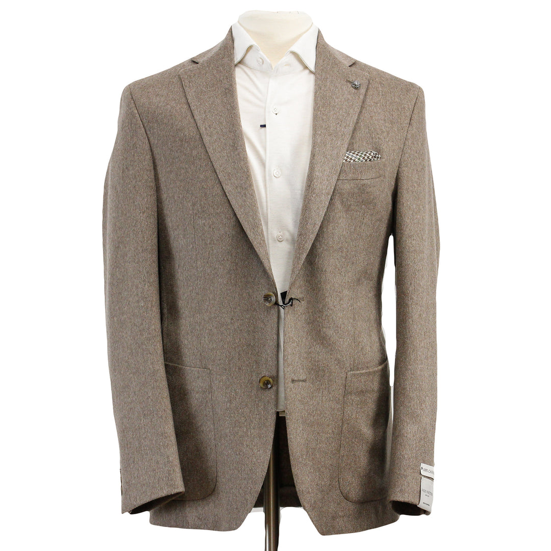 Hazelnut Cashmere Delta Contemporary Fit Sport Jacket - Jack Victor