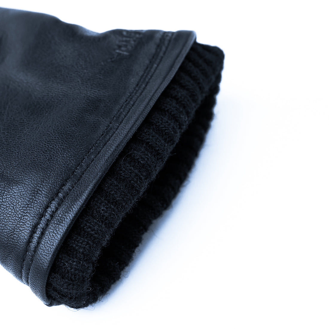 John Navy Blue Leather Touchscreen Leather Gloves - Hestra - Boutique Jacques International