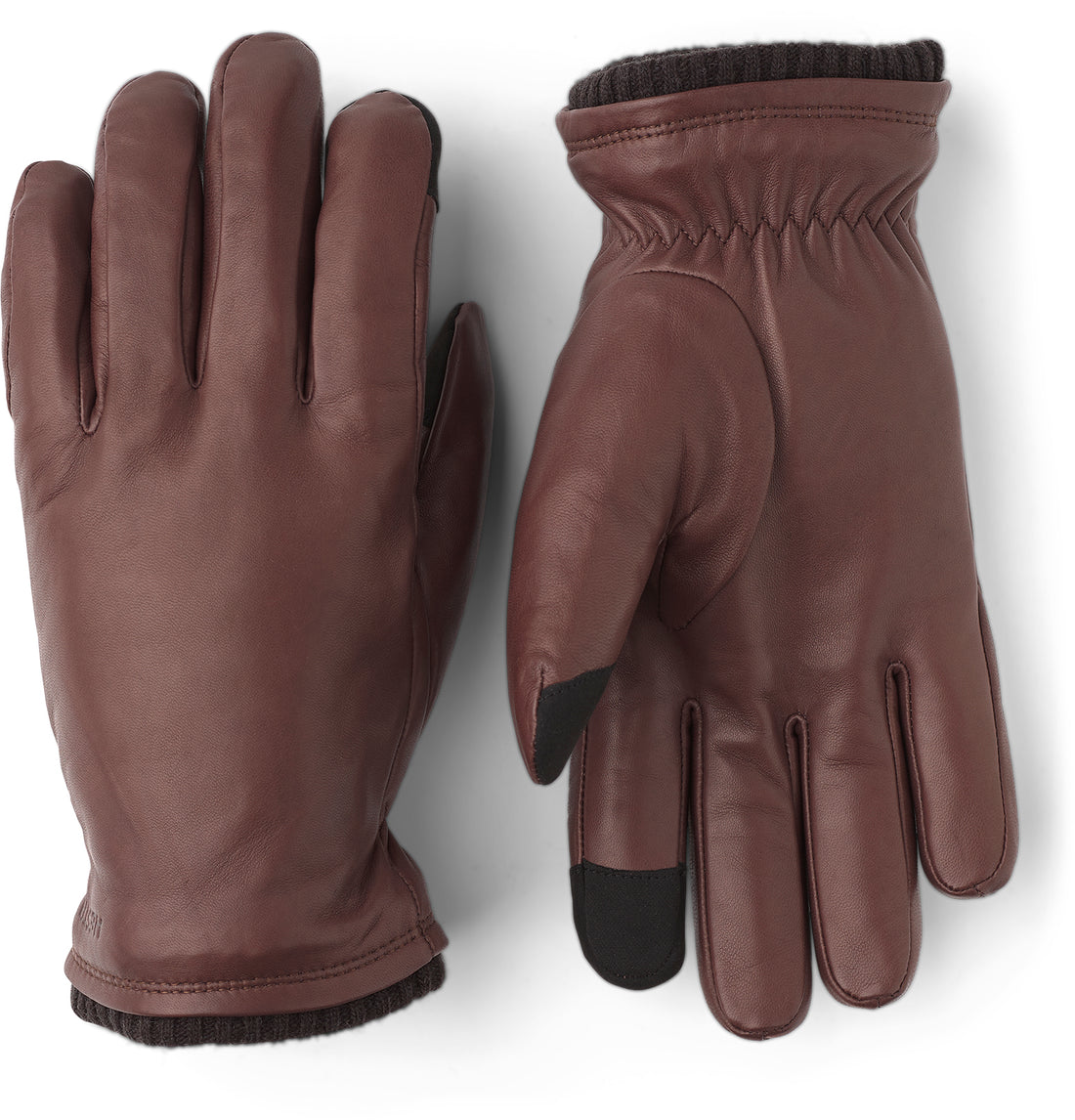 John Brown Leather Touchscreen Leather Gloves - Hestra - Boutique Jacques International
