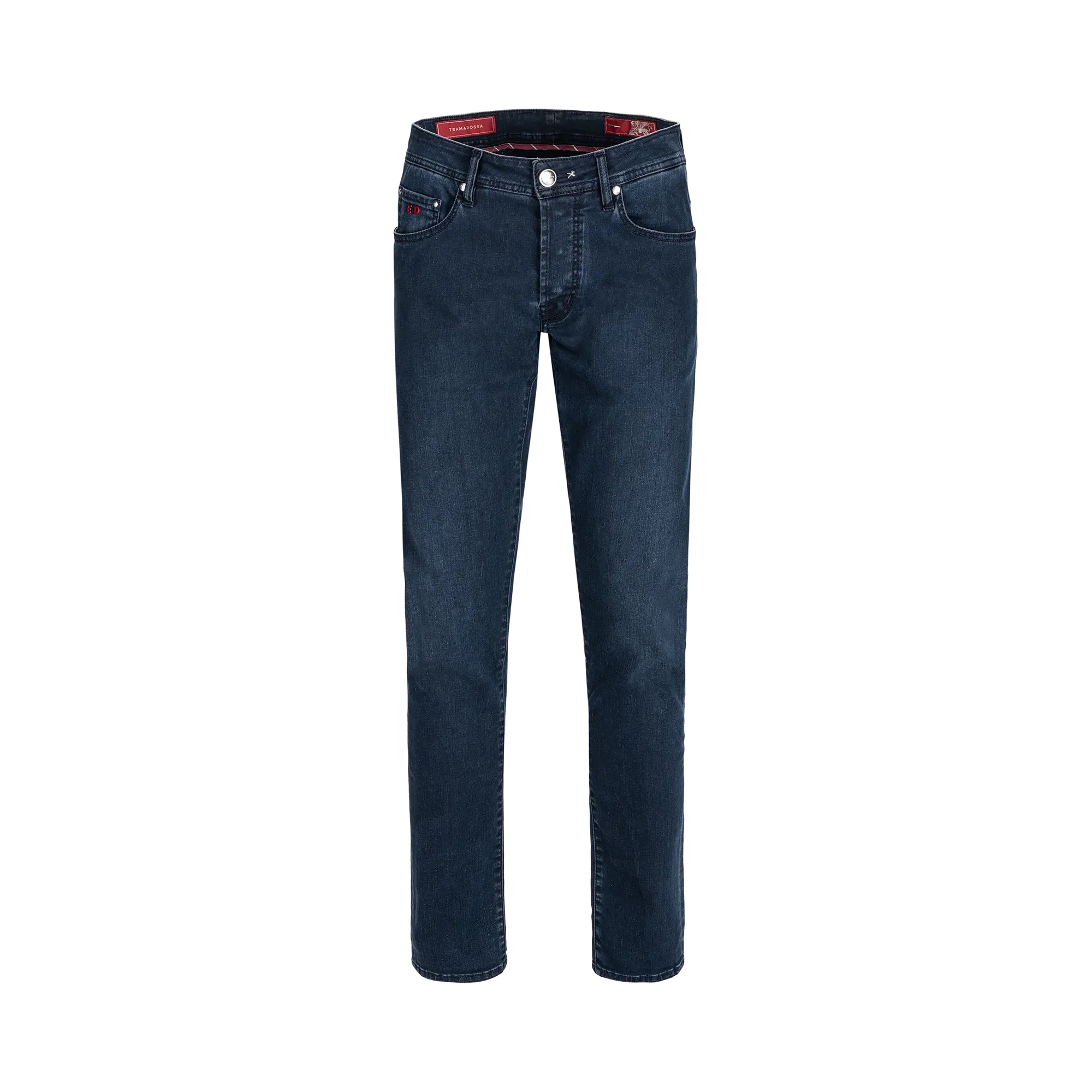 Blue Black Used R-Elax Michelangelo Modern Fit Super-Stretch Denim - TRAMAROSSA - Boutique Jacques International