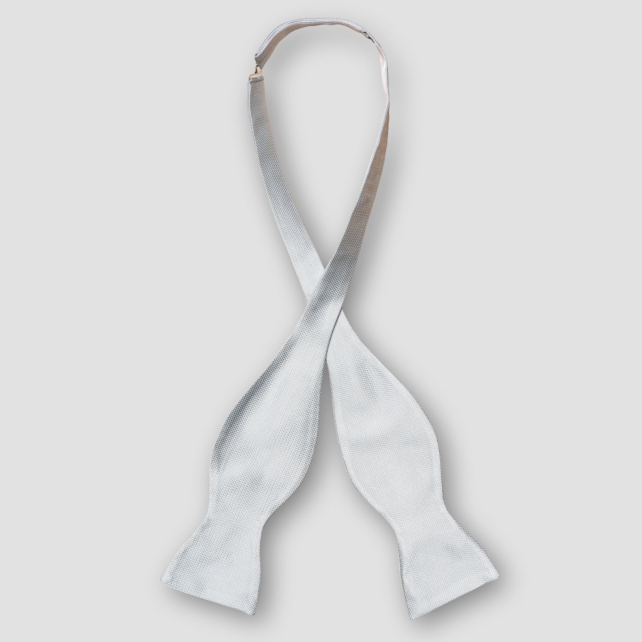 Light Blue Semi Solid Silk Ready-Tied Bow Tie – ETON