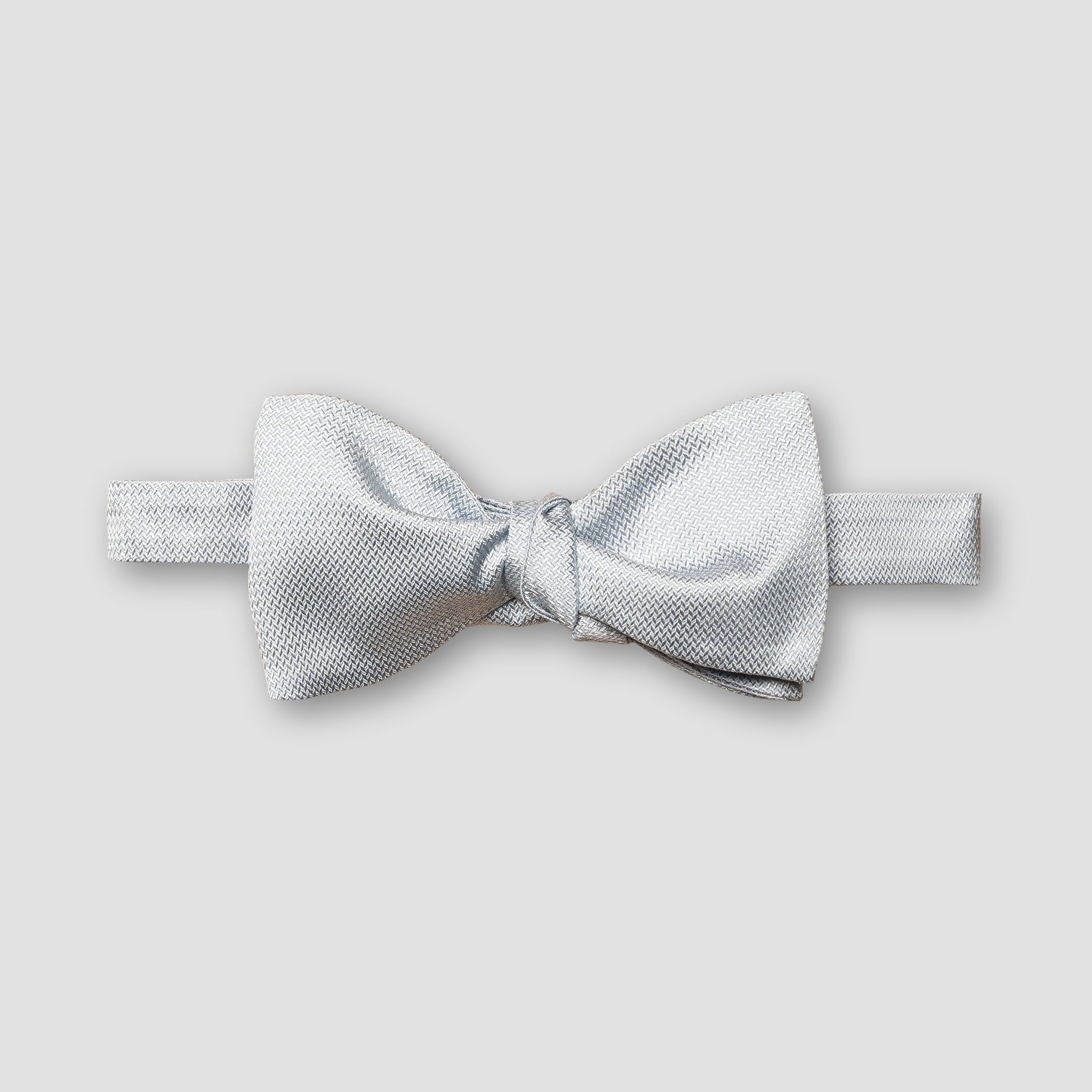 Light Blue Semi Solid Silk Ready-Tied Bow Tie – ETON