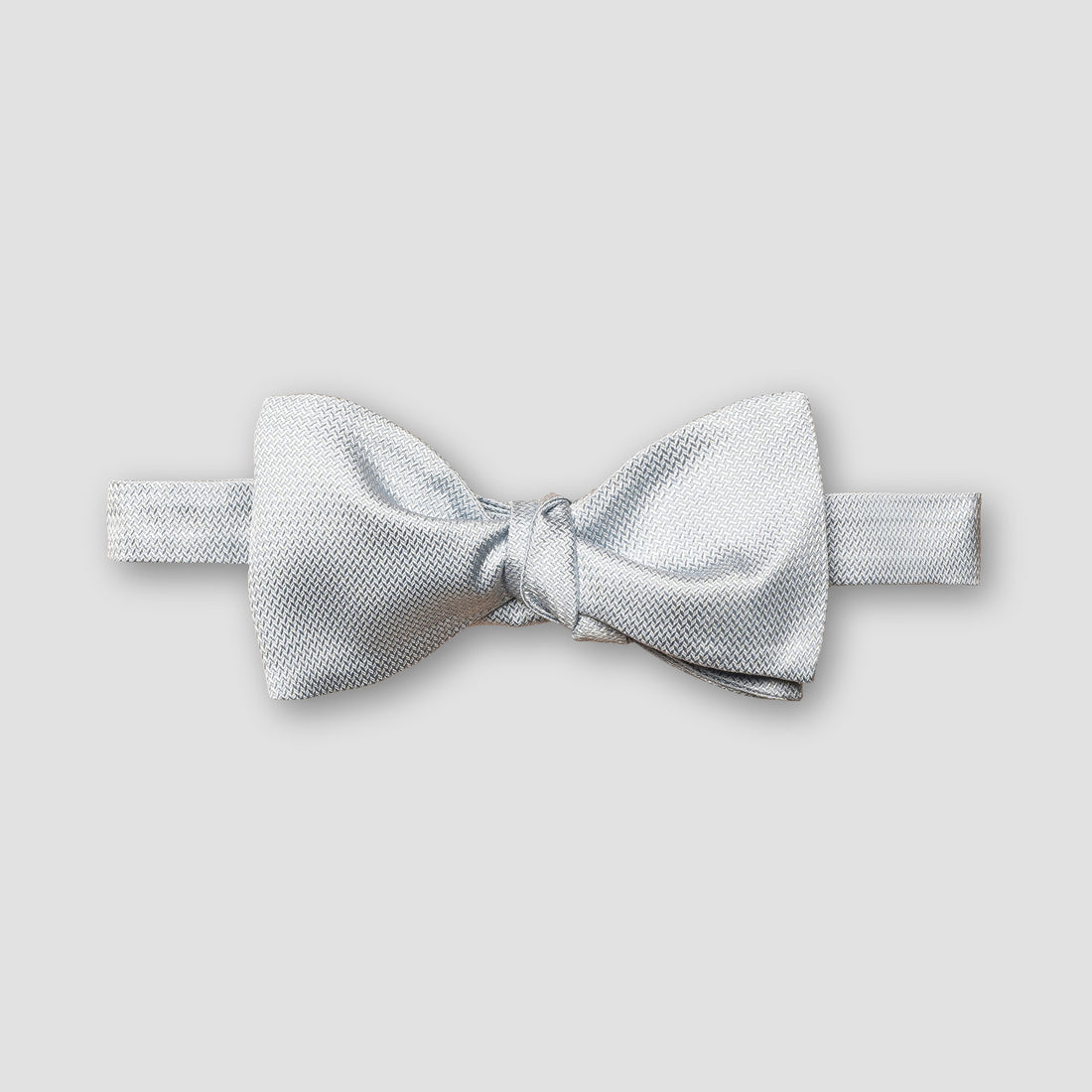 Light Blue Semi Solid Silk Ready-Tied Bow Tie – ETON