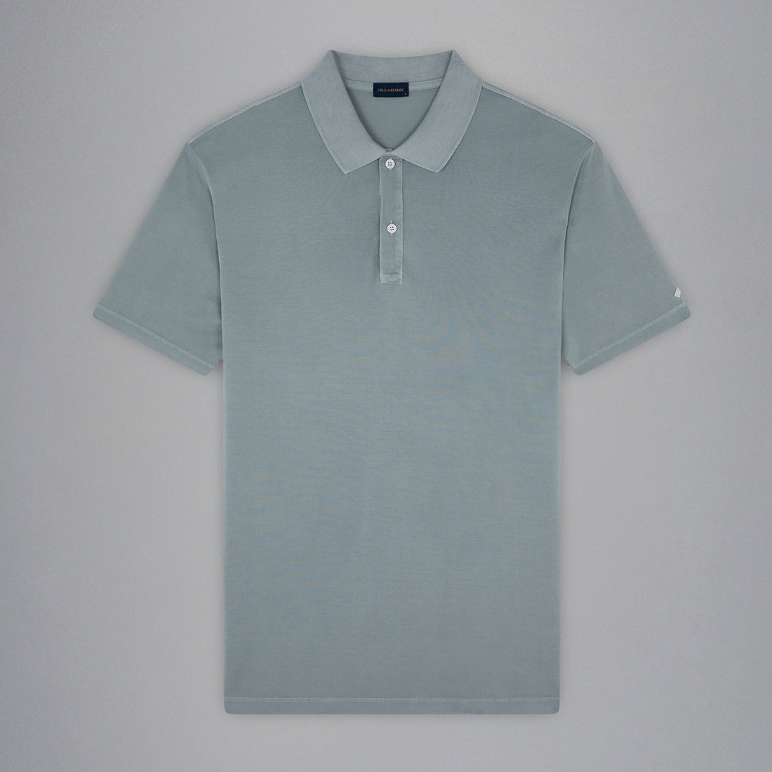 Ether Green Garment Dyed Short Sleeve Cotton Polo Shirt - PAUL & SHARK