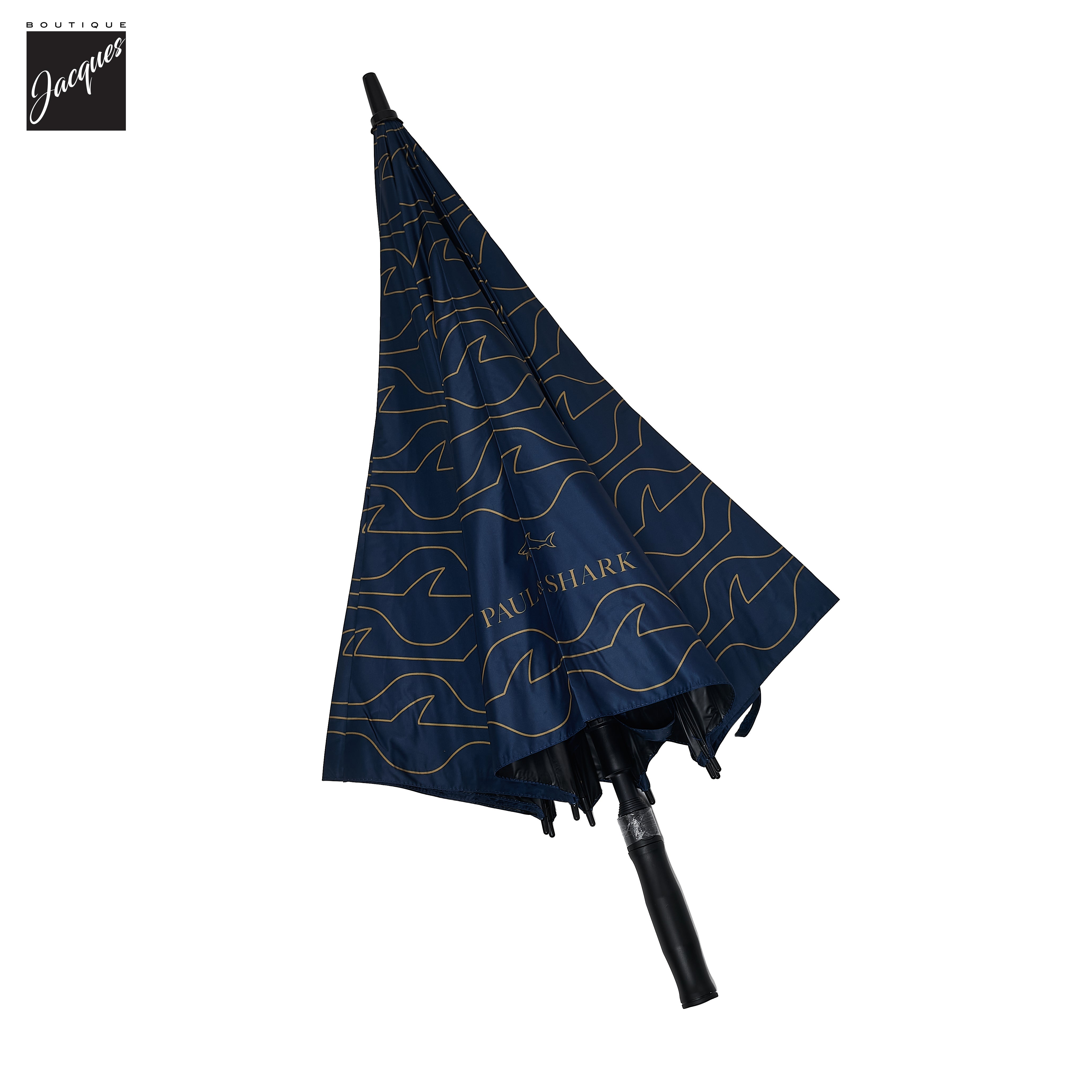 Navy & Gold Shark Monogram Umbrella - Paul & Shark - Boutique Jacques International