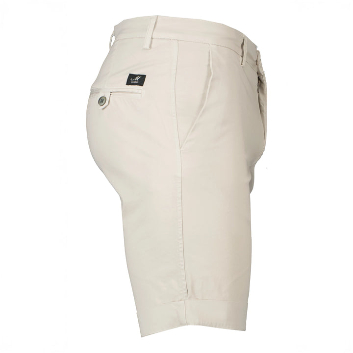 Bone Stretch Cotton Bermuda Shorts - Mason's