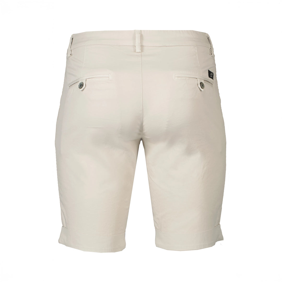 Bone Stretch Cotton Bermuda Shorts - Mason's