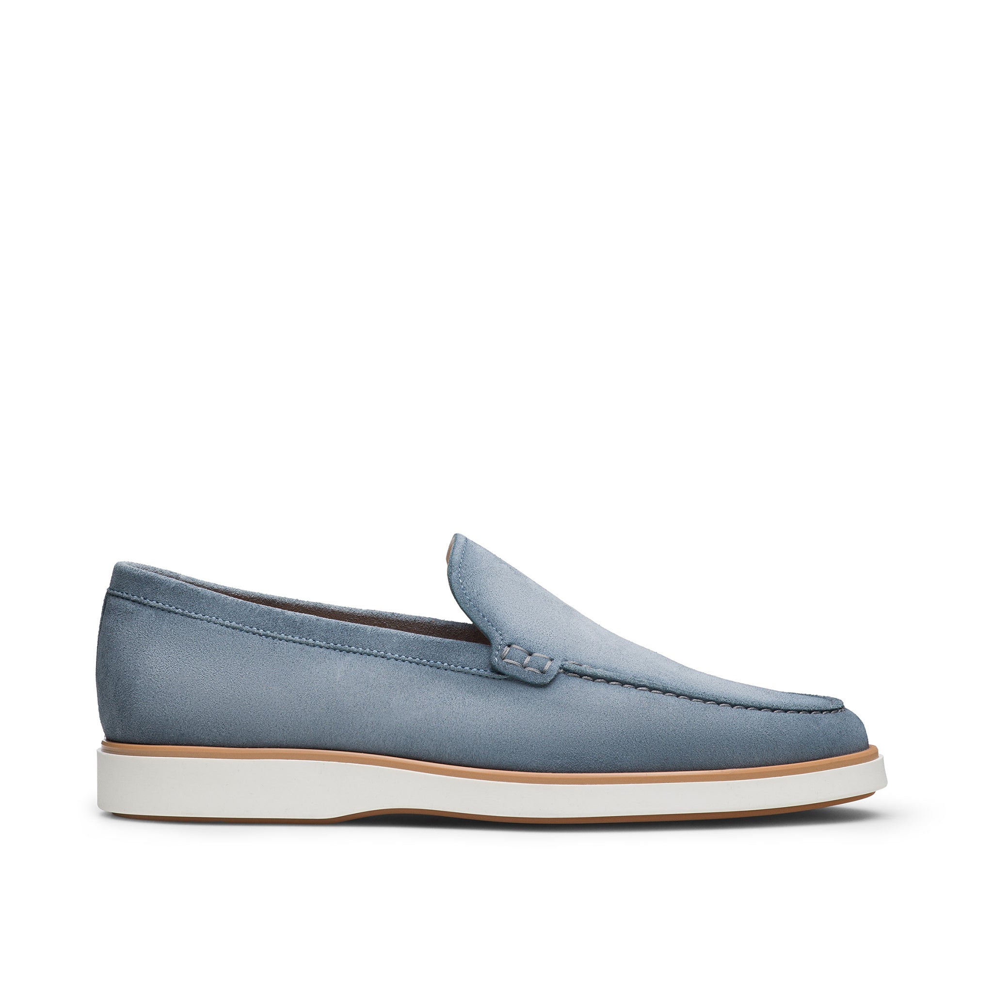 Light Blue Lourenco Suede Loafer - Magnanni - Boutique Jacques International