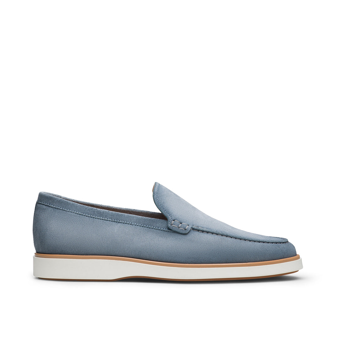 Light Blue Lourenco Suede Loafer - Magnanni - Boutique Jacques International