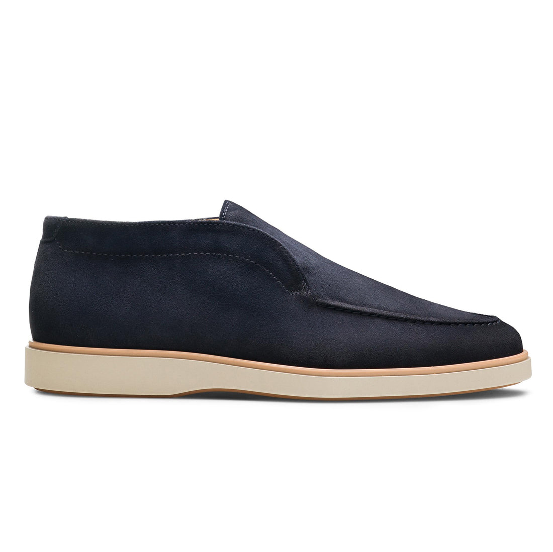 Navy Suede Loda Slip-On Desert Ankle Boot - Magnanni
