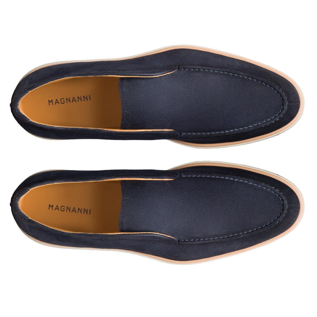 Navy Suede Loda Slip-On Desert Ankle Boot - Magnanni