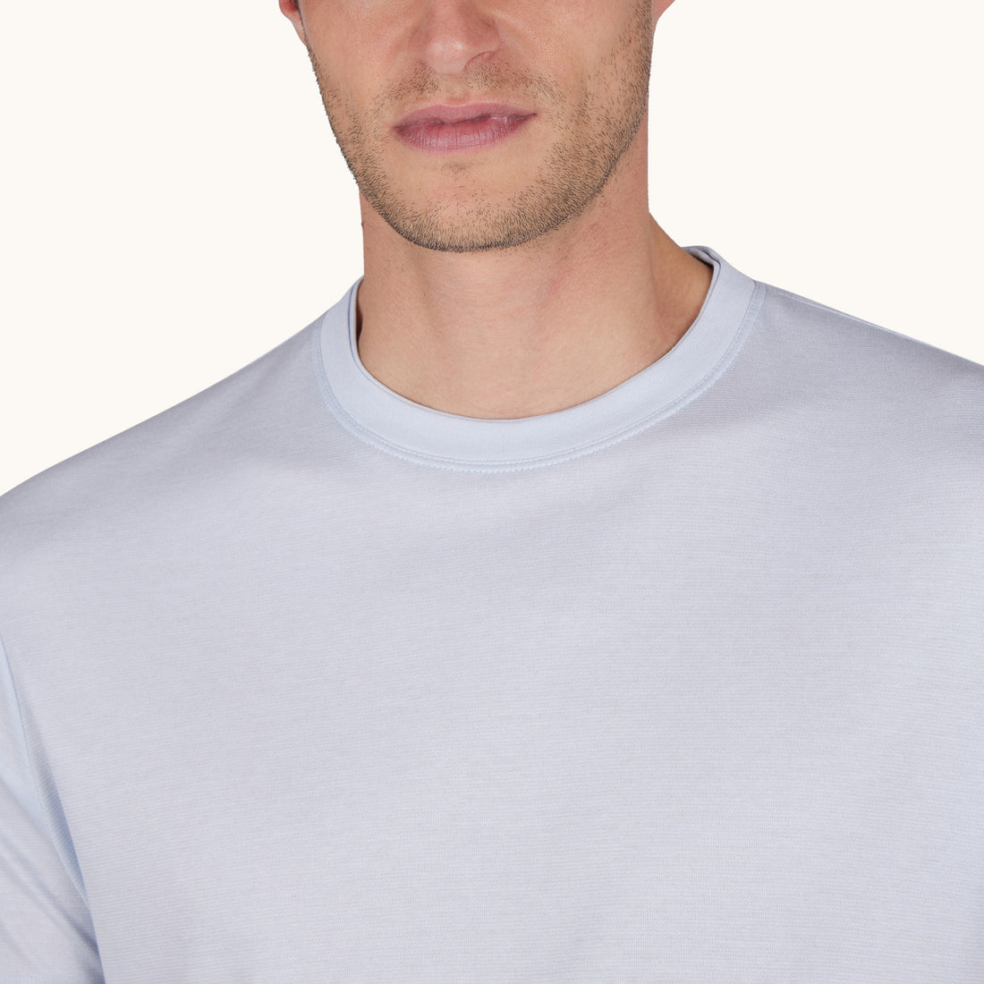 Arctic Blue XSoft Cotton-Lyocell Crew Neck T-Shirt - Paul & Shark - Boutique Jacques International
