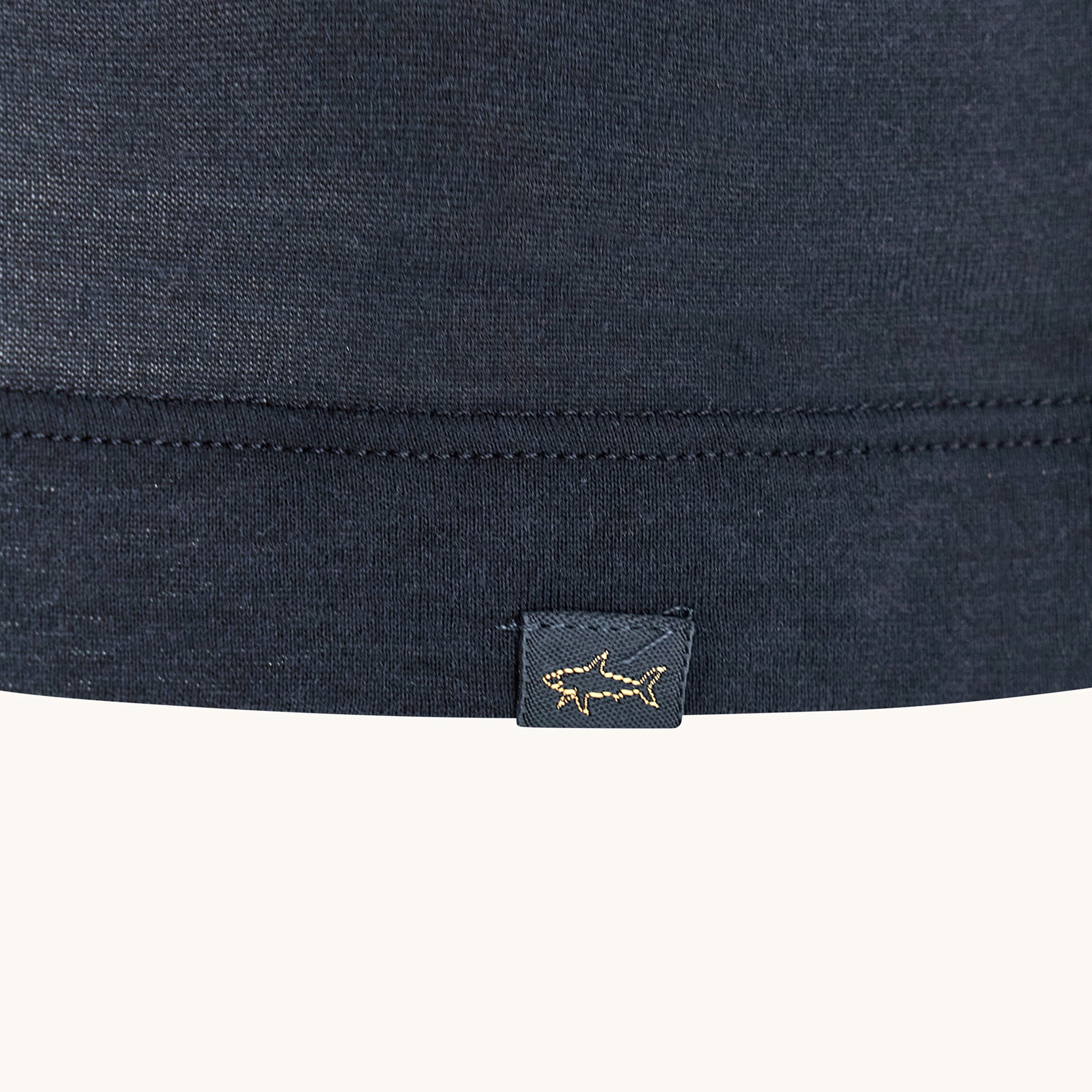 Navy Blue Silk-Cotton Polo Shirt - Paul & Shark - Boutique Jacques International
