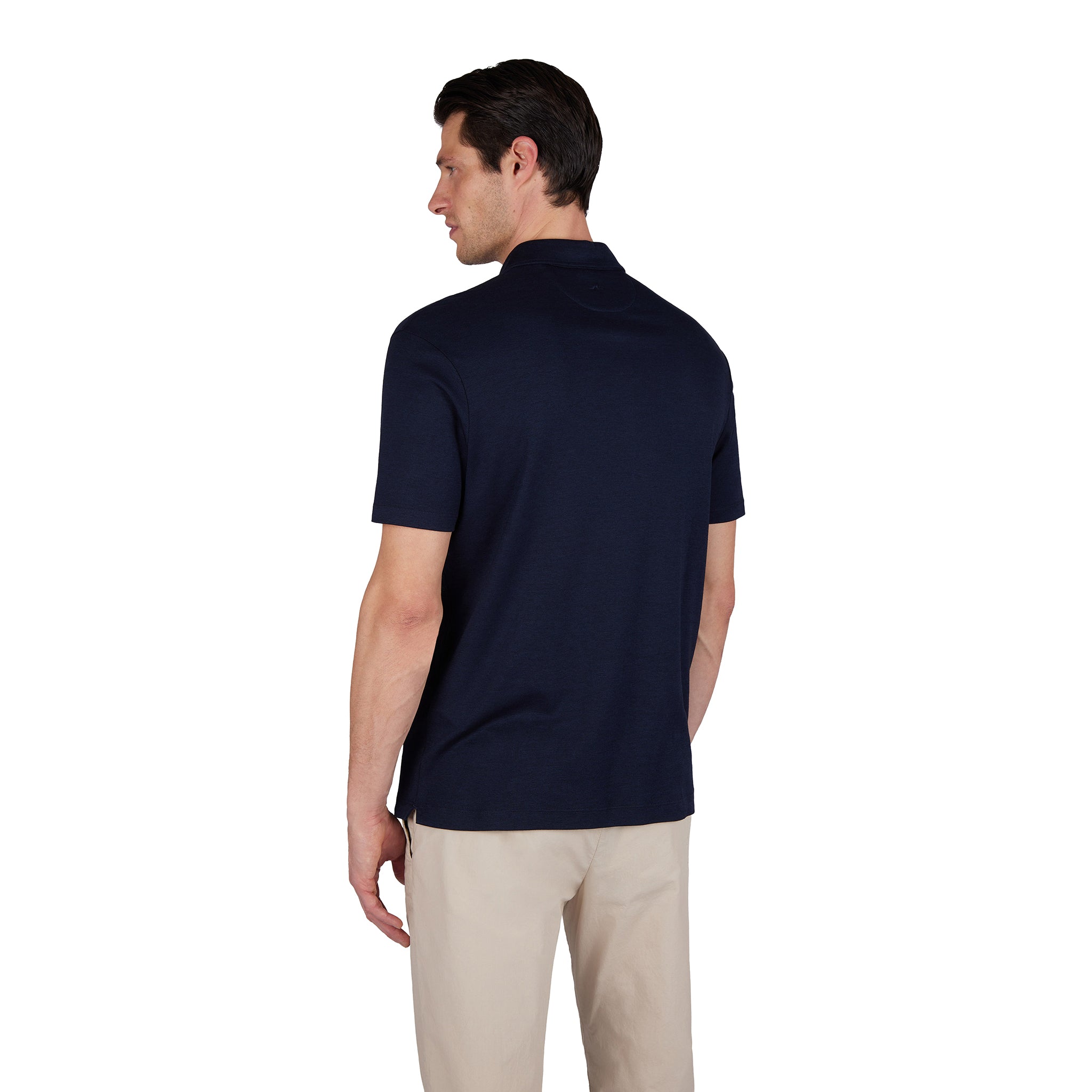 Navy Blue XSoft Cotton-Lyocell Interlock Polo Shirt - Paul & Shark - Boutique Jacques International