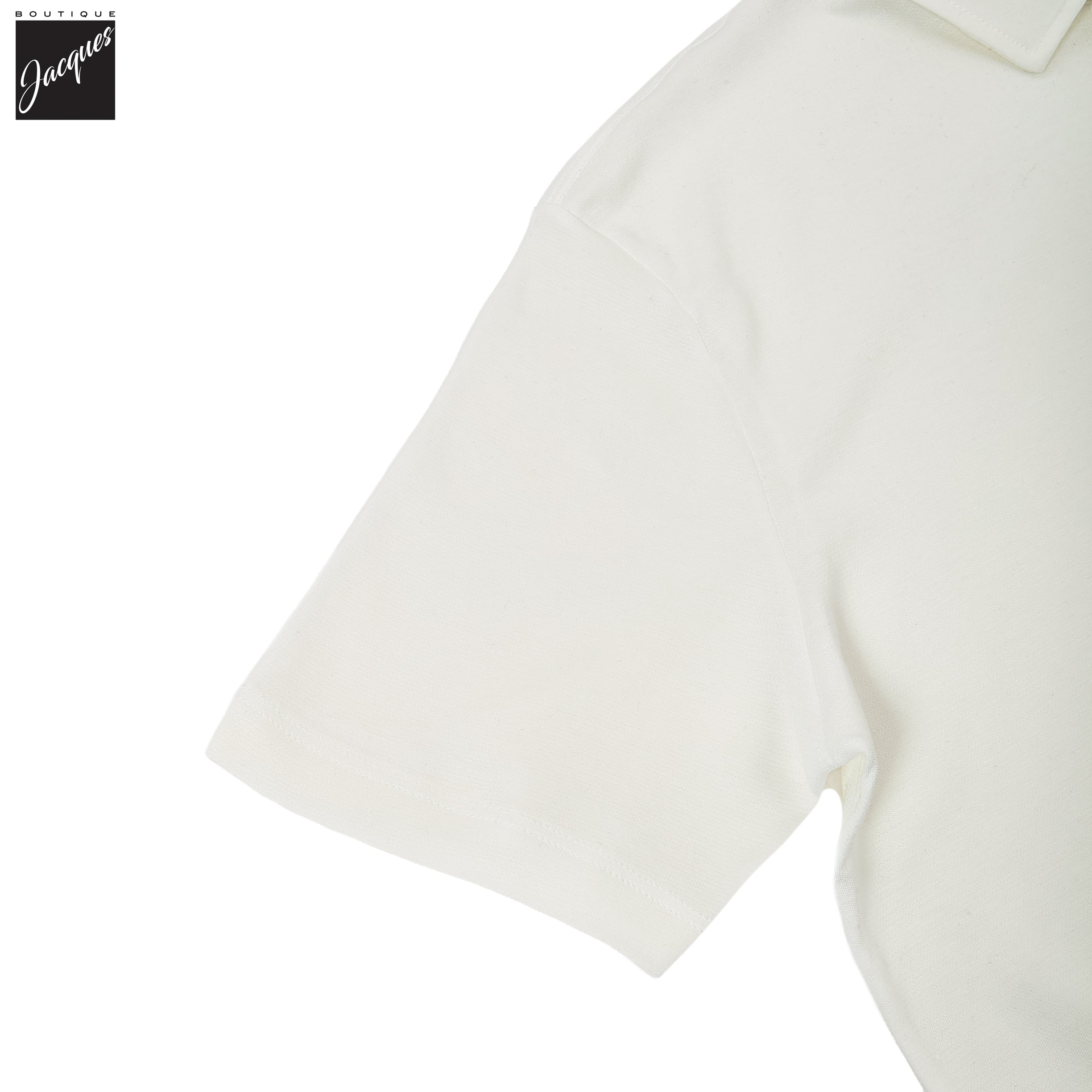 White XSoft Cotton-Lyocell Interlock Polo Shirt - Paul & Shark - Boutique Jacques International