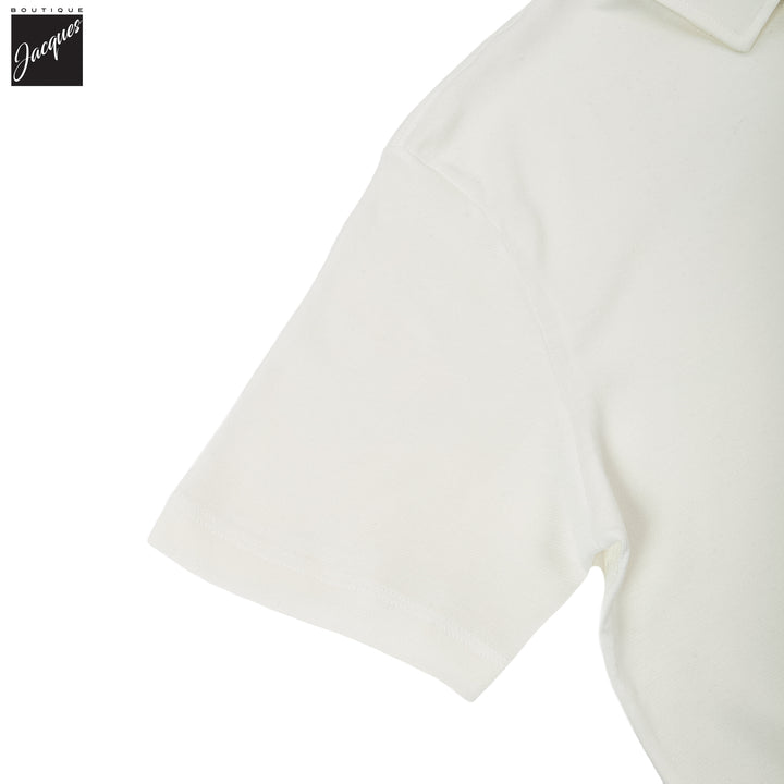 White XSoft Cotton-Lyocell Interlock Polo Shirt - Paul & Shark - Boutique Jacques International