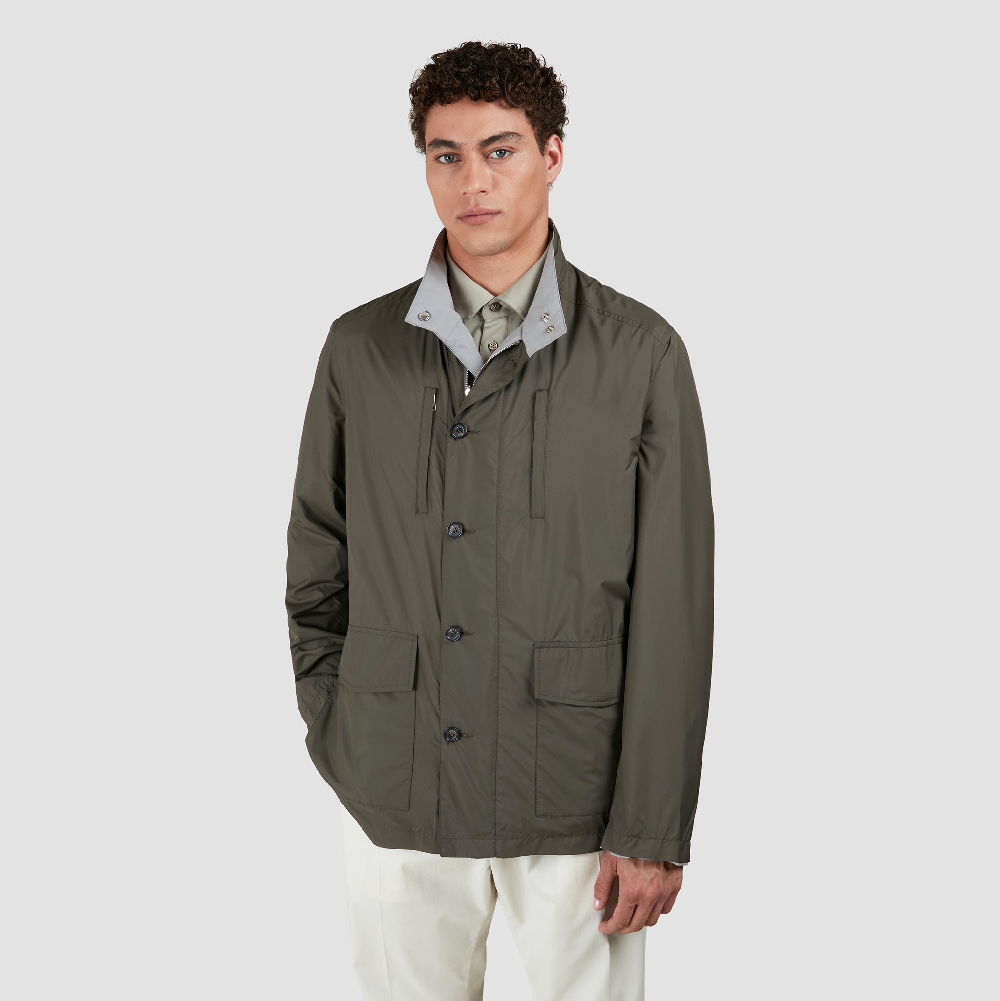 Gray & Green Typhoon® Platinum Reversible Field Jacket - Paul & Shark