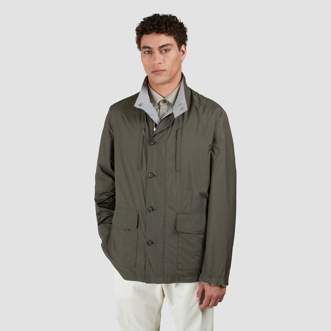Gray & Green Typhoon® Platinum Reversible Field Jacket - Paul & Shark
