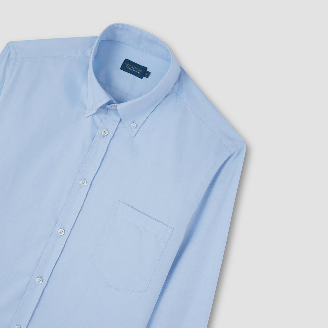 Light Blue Summer Oxford Button-Down Collar Shirt - Paul & Shark
