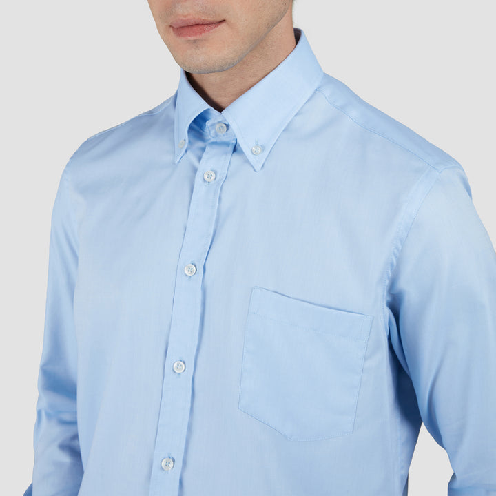 Light Blue Summer Oxford Button-Down Collar Shirt - Paul & Shark