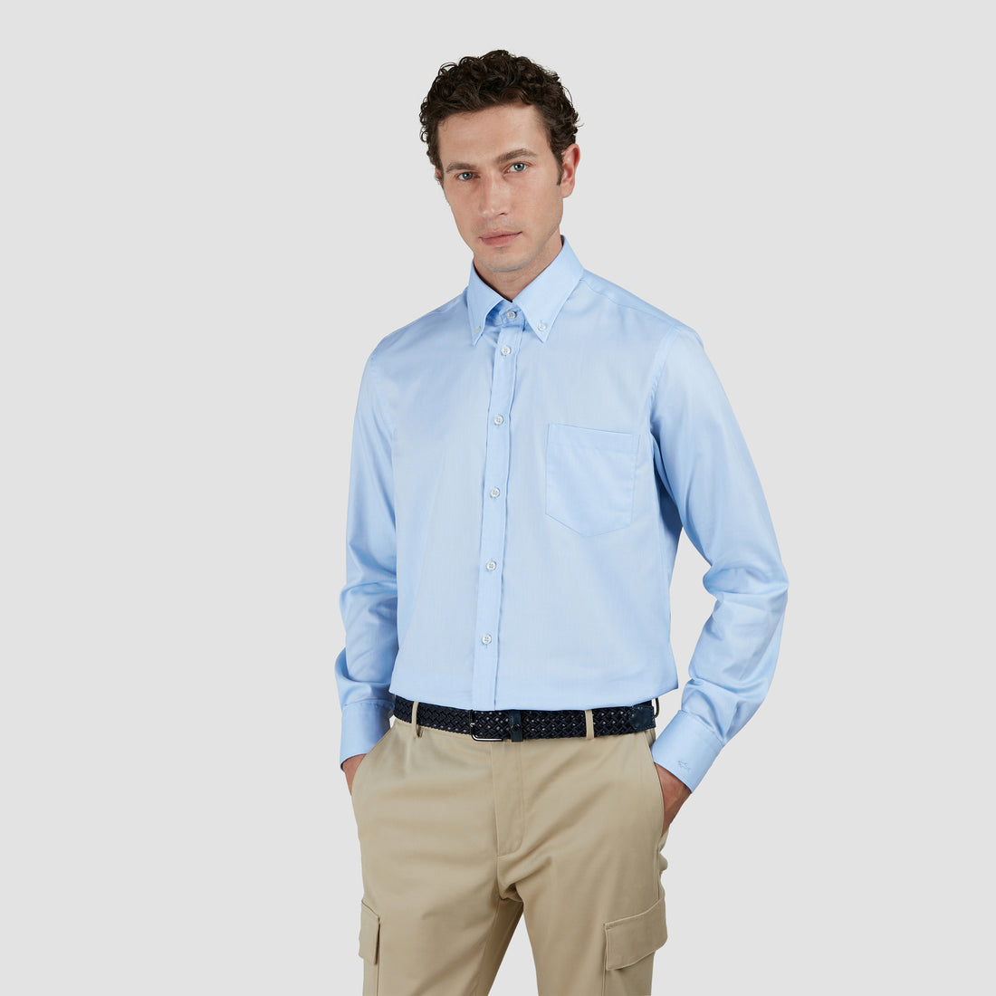 Light Blue Summer Oxford Button-Down Collar Shirt - Paul & Shark
