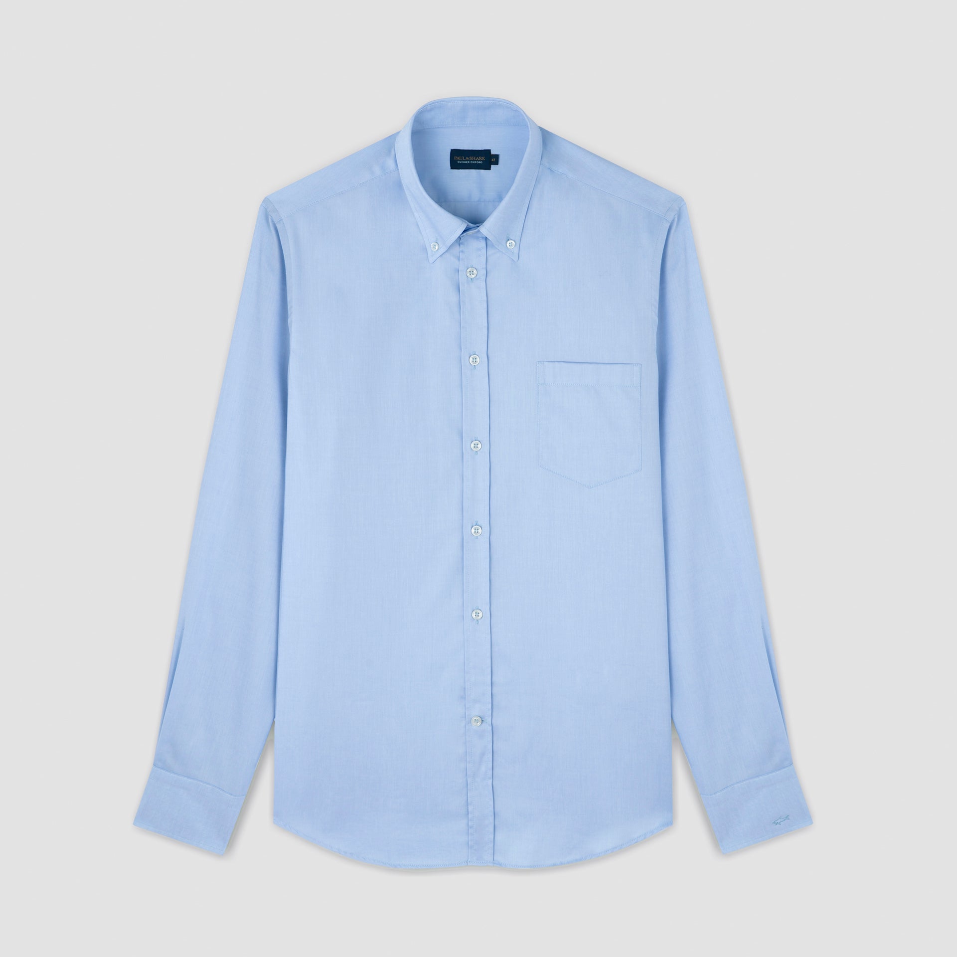 Light Blue Summer Oxford Button-Down Collar Shirt - Paul & Shark