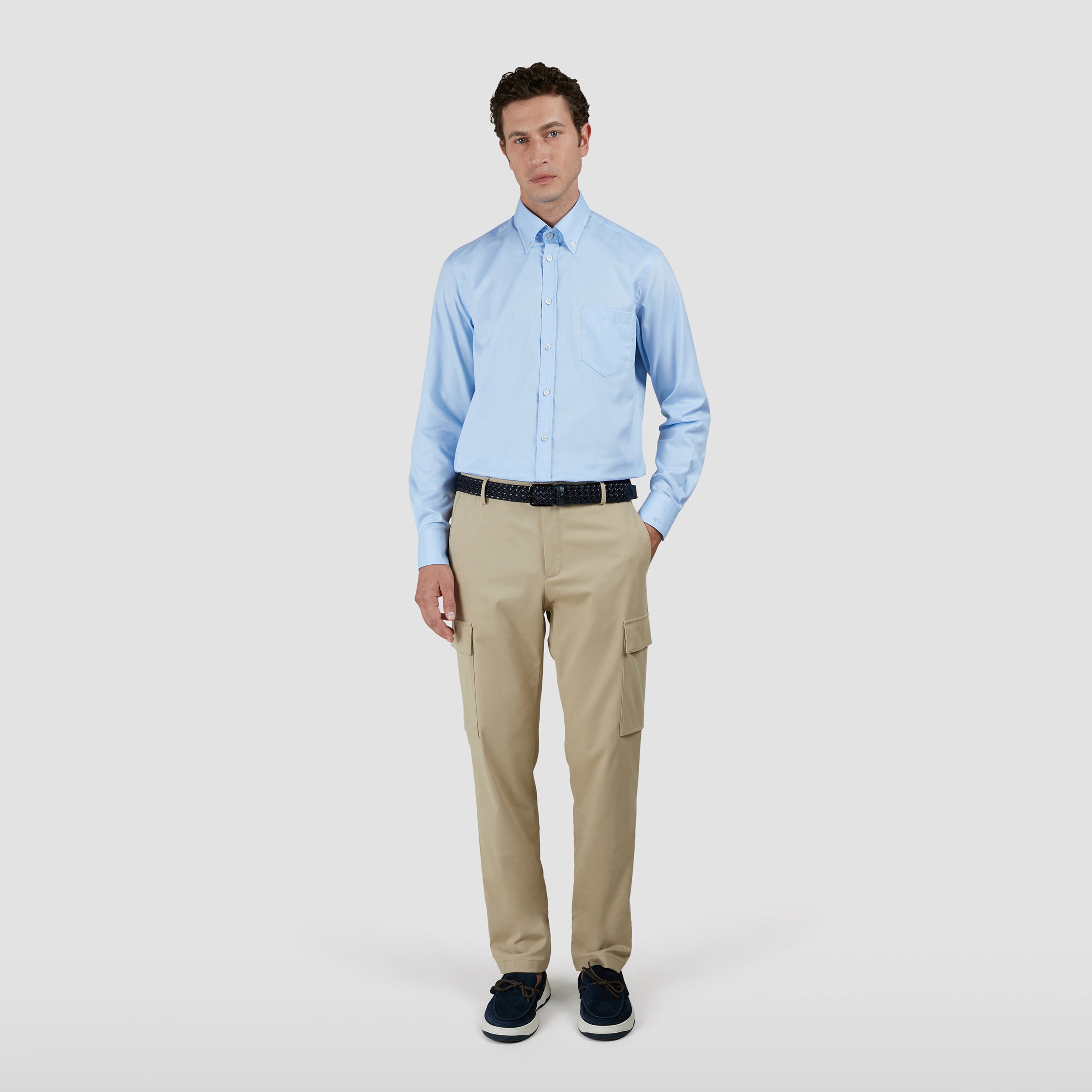 Light Blue Summer Oxford Button-Down Collar Shirt - Paul & Shark